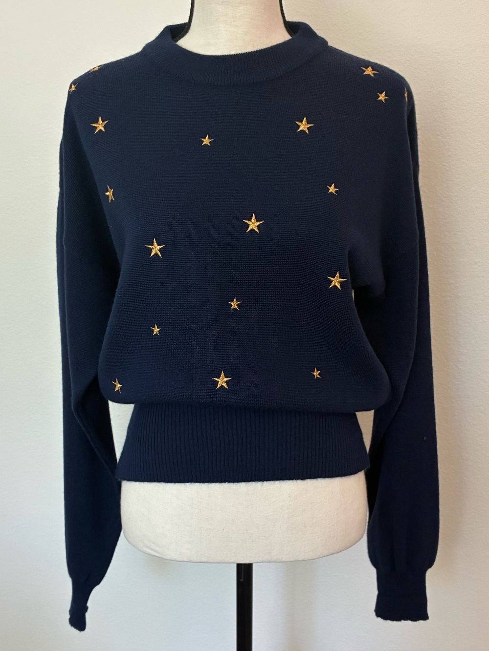 Vintage Meister Navy Gold Star Sweater